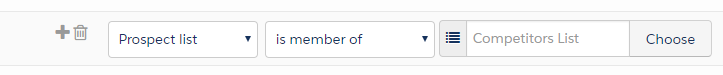 Automation rule for list of unmailable competitors