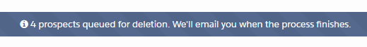 Confirmation Message - check your email in a few minutes