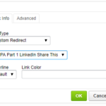 You can add Custom Redirects from the drop down menu in the link generator window You can add Custom Redirects from the drop down menu in the link generator window