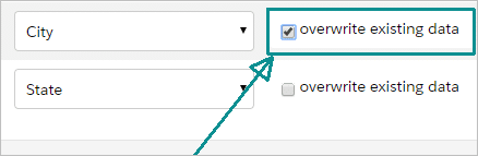 Check the overwrite box during your Pardot import